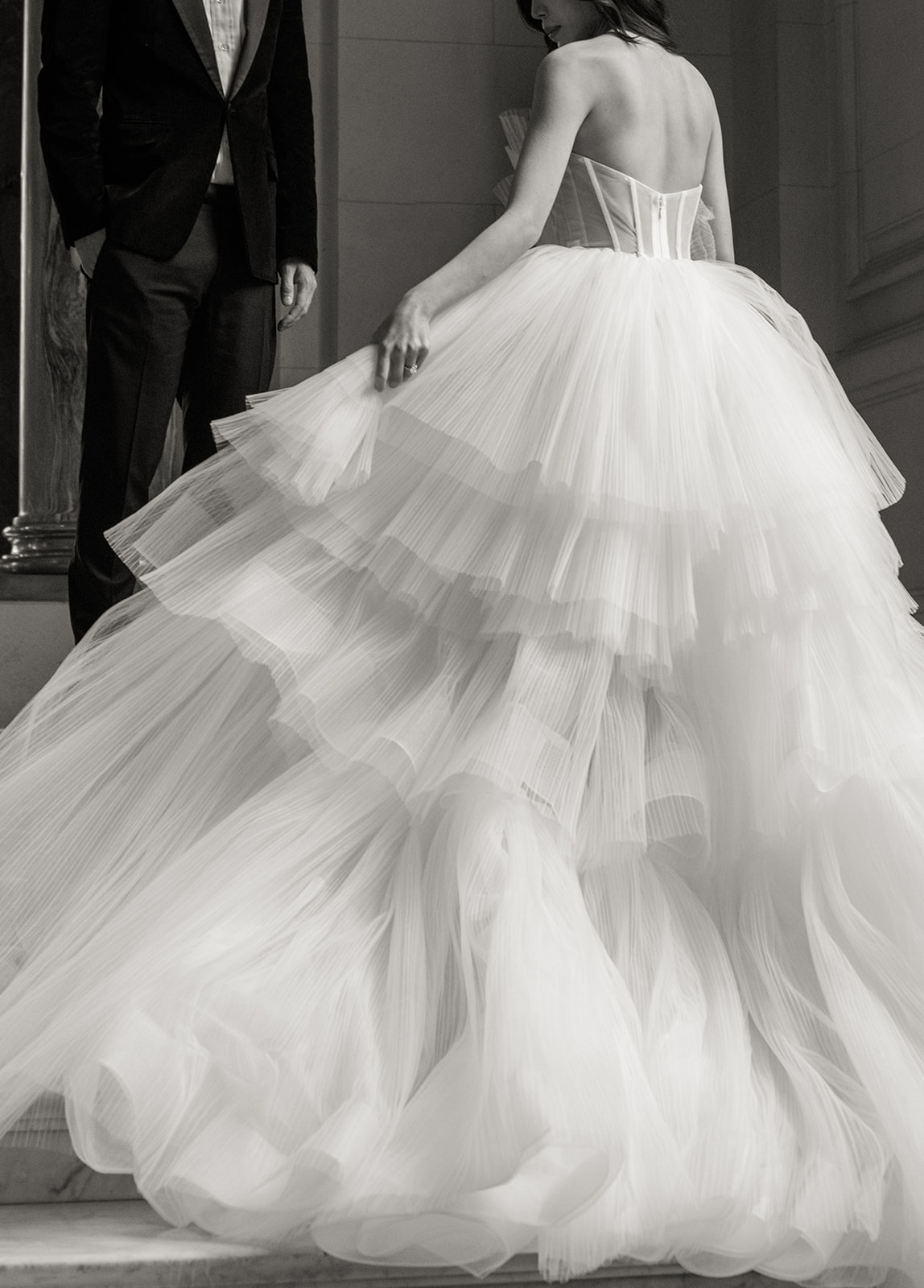 wedding dress detail photo